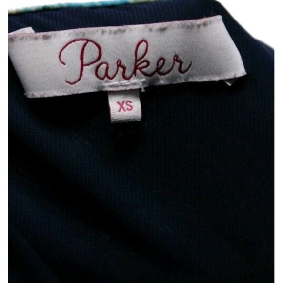 Parker Floral Blouson Lilac Eden Dress Ruffle Sleeves Sz XS Elastic Waist/Cuffs - Picture 4 of 5